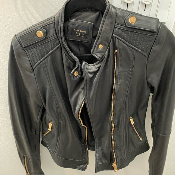 Zara Jackets & Blazers - Zara leather moto jacket